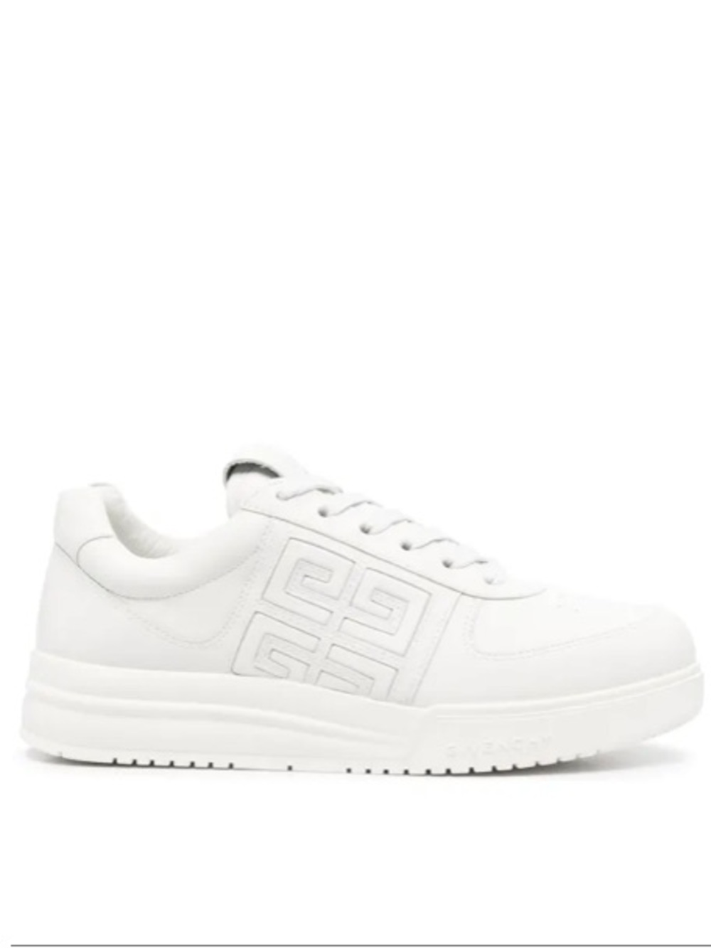 New Givenchy white calf leather G4 low-top sneakers size 8.5